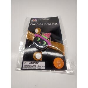 Halloween Cat Witch Light-Up Flashing Bracelet Led Lights Blinks Colorful Blinks